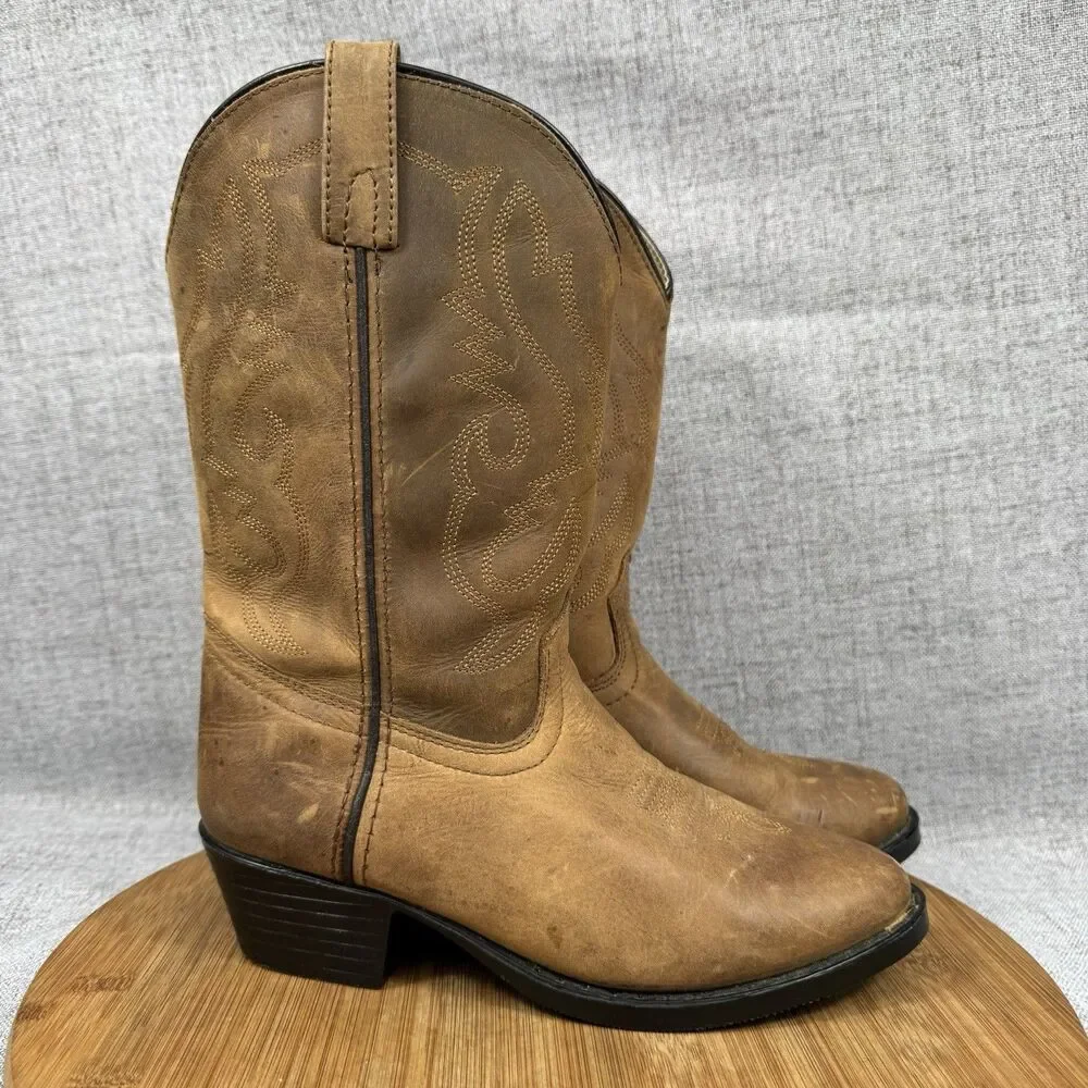 Smoky Mountain Cowboy Boots Size 4 D Leather Western